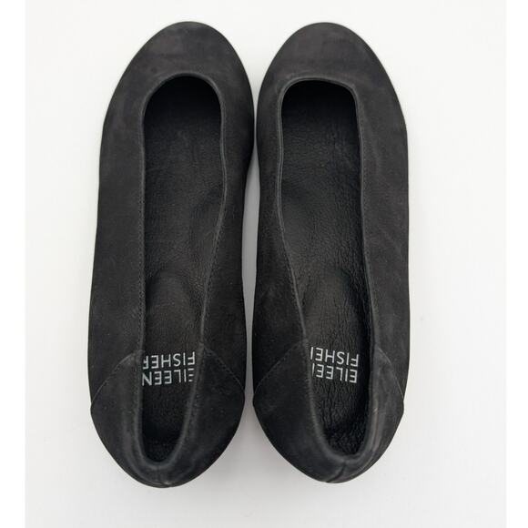Eileen Fisher Una Hidden Wedge Ballet Flat Women's Black Size US7 - Picture 5 of 11